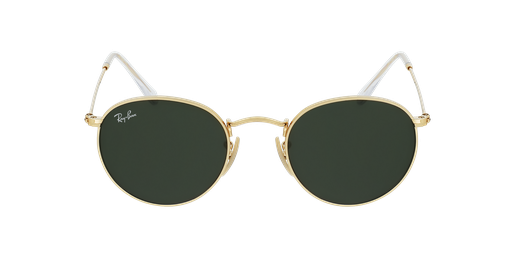 LUNETTES DE SOLEIL homme ROUND METAL 0RB3447 doré Vue de face