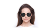 LUNETTES DE SOLEIL femme MARC 327/S doré - Vue de face