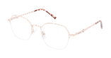 Lunettes de vue femme AMALIA dorée - Vue de face