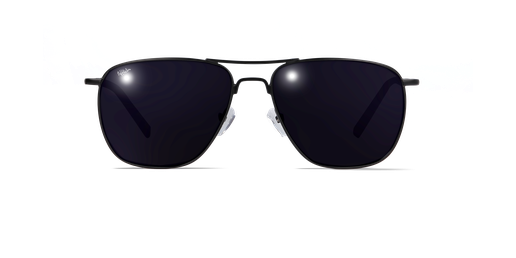 LUNETTES DE SOLEIL homme JOHN noir/noir matVue de face