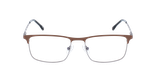 LUNETTES DE VUE homme MAGIC 104 marron/argenté - Vue de face