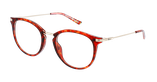 LUNETTES DE VUE femme MAGIC NAWELL rouge/doré - Vue de face