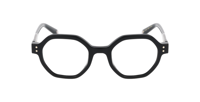 Lunettes de vue femme CARACTÈRES PERSUASIVE noir/dorée - Vue de face