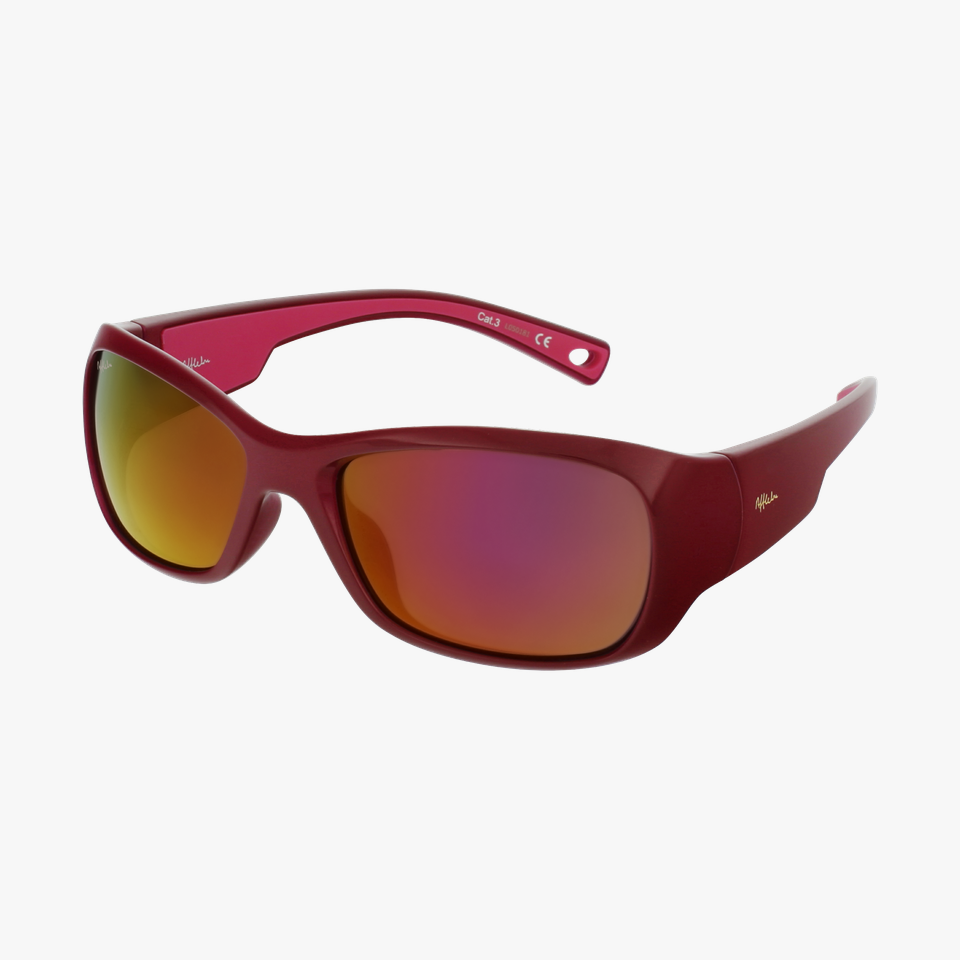 Lunettes de soleil enfant THIAGO POLARIZED rose/dorée - Vue de 3/4