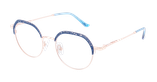 Lunettes de vue femme MAGIC292 bleu - Vue de face