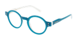 Lunettes de vue femme CARACTÈRES POÉTIQUE bleu - Vue de face