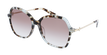 LUNETTES DE SOLEIL femme LO705S écaille/bleu - Vue de face