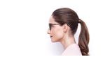 Lunettes de vue femme GG0656O noir/dorée - Vue de côté