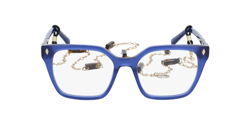 LUNETTES DE VUE femme EFFRONTEE bleu/violet Vue de face
