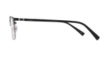 Lunettes de vue homme NATHEO noir/argenté - Vue de face