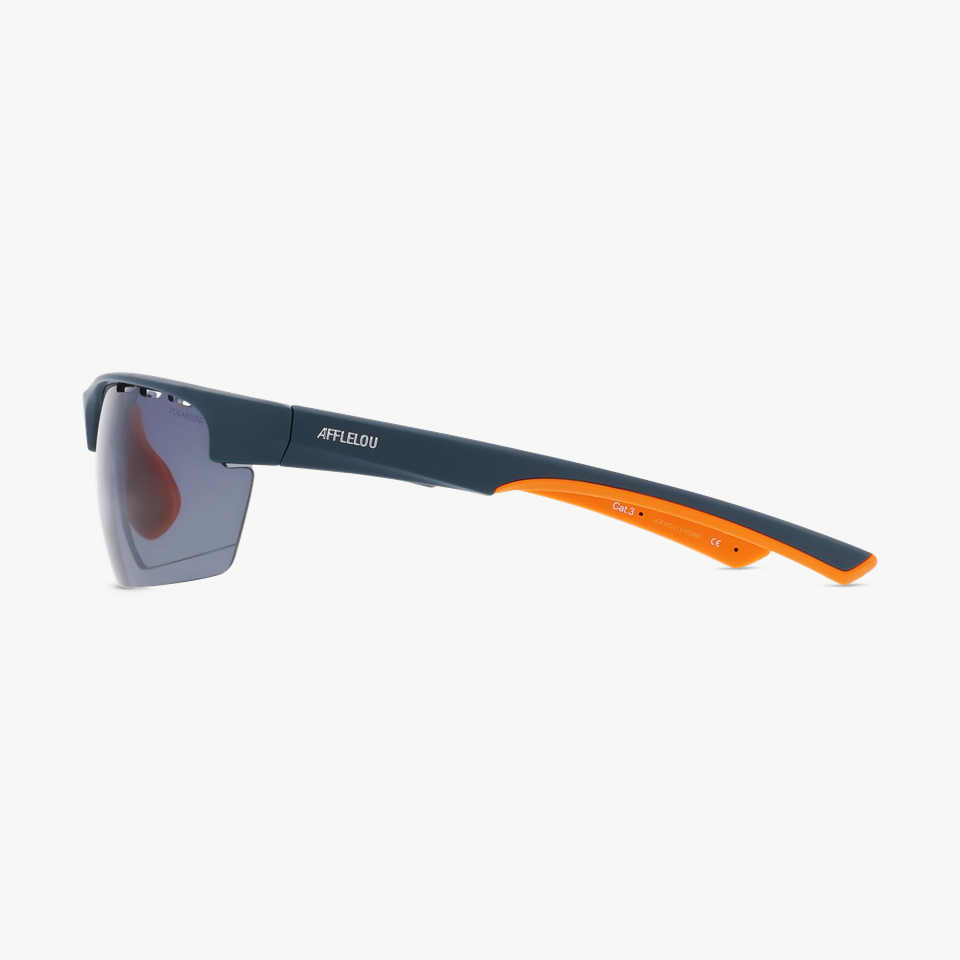 Lunettes de soleil ARVE POLARIZED bleu/orange - Vue de face