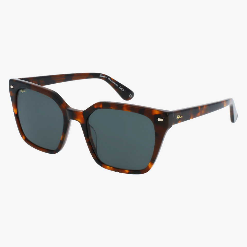 Lunettes de soleil femme ALEXANE écaille - Vue de face