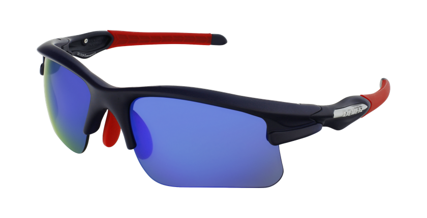 LUNETTES DE SOLEIL homme Bike-Star bleu - vue de 3/4