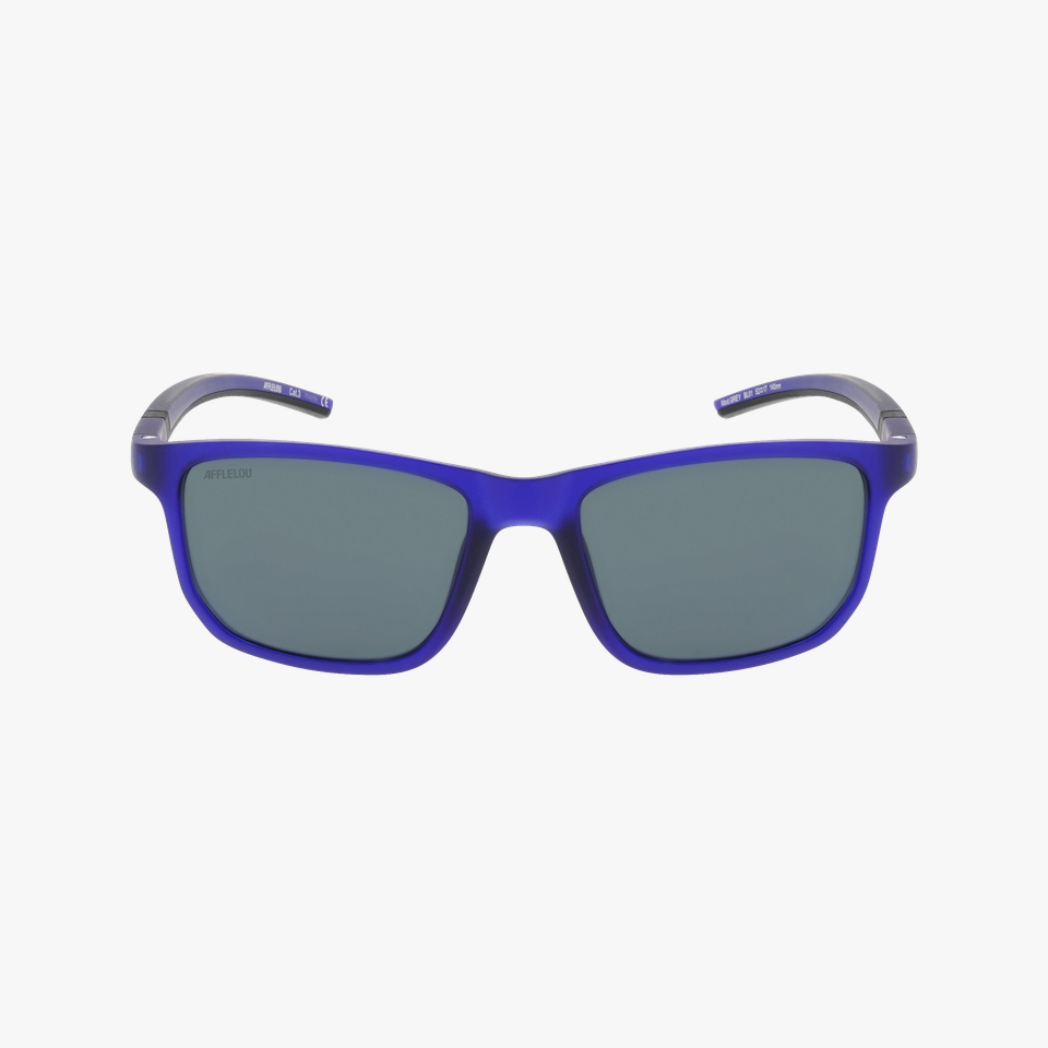 Lunettes de soleil homme GREY POLARIZED bleu - Vue de face
