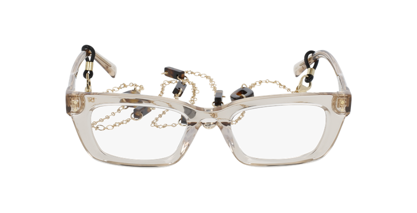 Lunettes de vue femme CARACTÈRES CRÉATIVE marron - Vue de face