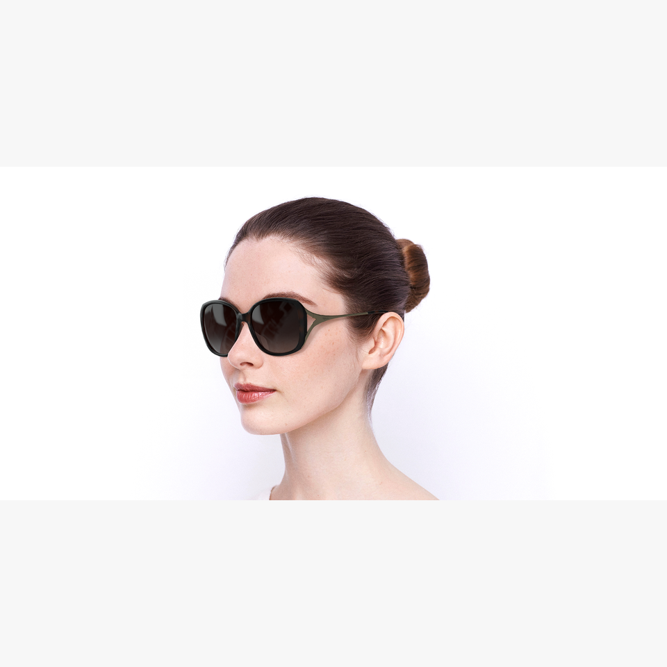 Lunettes de soleil femme ROSALES écaille/dorée - Vue de 3/4