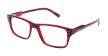 Lunettes de vue homme CARACTÈRES ALTRUISTE rouge - Vue de face