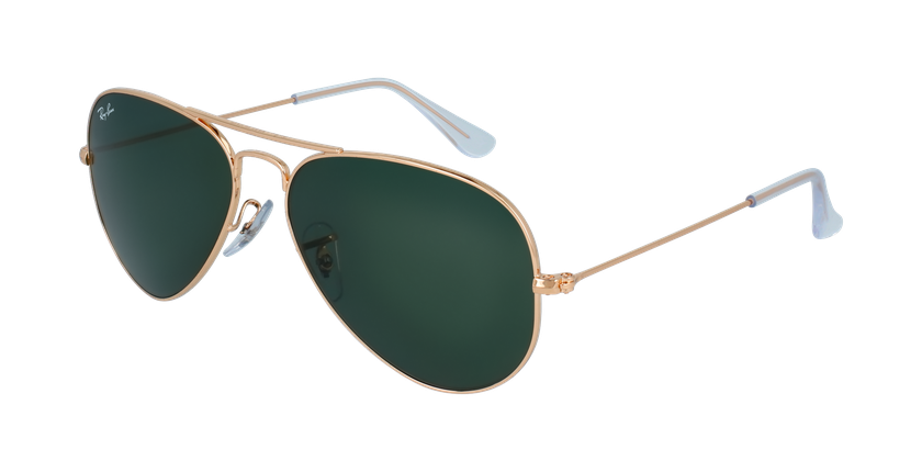 LUNETTES DE SOLEIL AVIATOR L doré - vue de 3/4