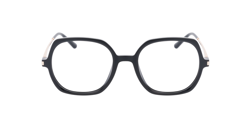 Lunettes de vue femme MILA noir/noir brillant - Vue de face