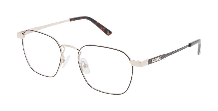 Lunettes de vue homme FEDERICO marron - Vue de face
