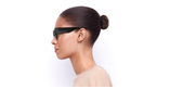 LUNETTES DE SOLEIL femme VB606S noir - Vue de face