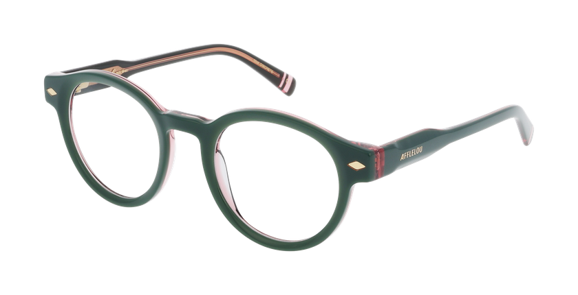 Lunettes de vue femme CARACTÈRES DISCRÈTE vert - Vue de face