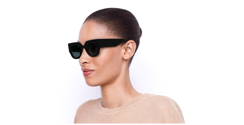 LUNETTES DE SOLEIL femme VB606S noir - Vue de face