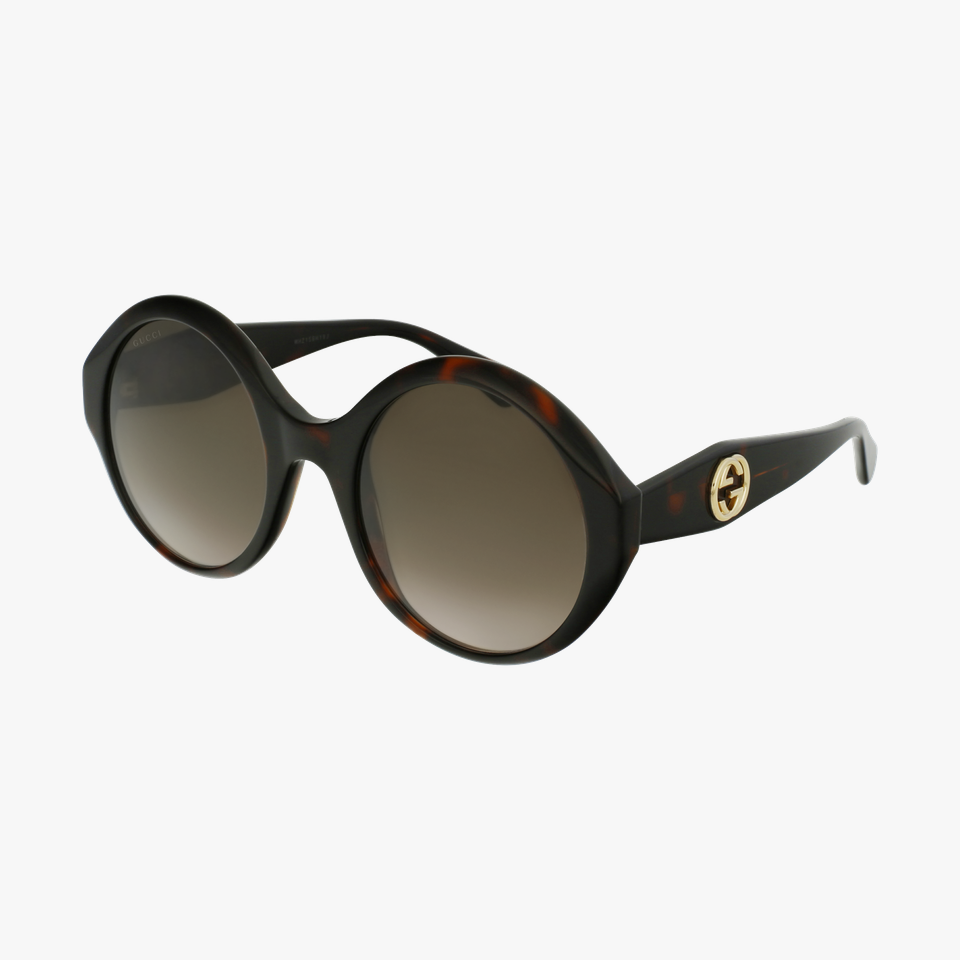 Lunettes de soleil femme GG0797S écaille - Vue de 3/4