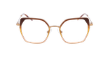 Lunettes de vue femme MAGIC222 marron/dorée - Vue de face