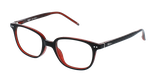 LUNETTES DE VUE enfant ANGELO noir/rouge - Vue de face