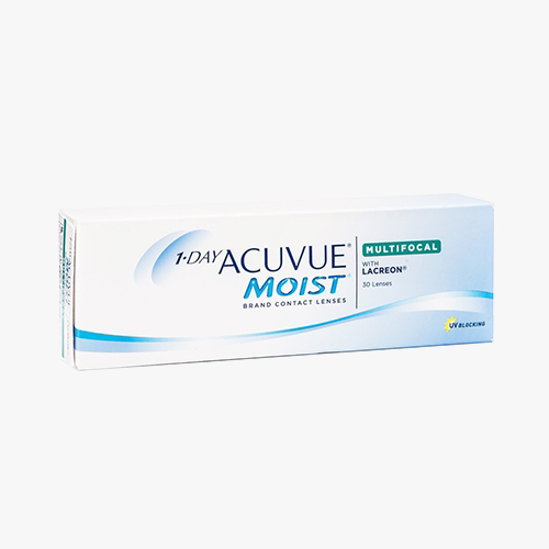 Lentilles de contact 1 Day Acuvue® Moist® Multifocal 30L - Vue de face