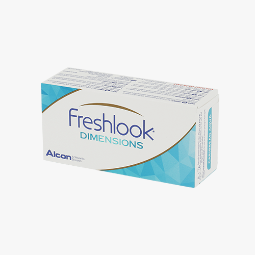 Lentilles de contact FreshLook Dimensions 2L (sans correction) - Vue de face