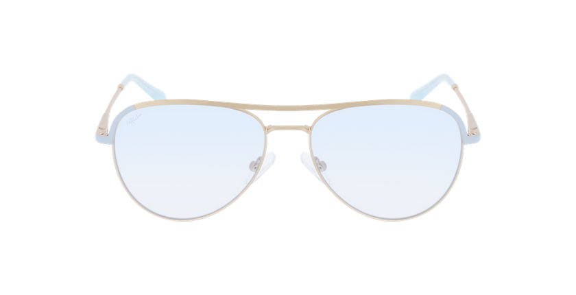 LUNETTES DE VUE femme ANELIE doré/bleu - Vue de face