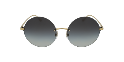 LUNETTES DE SOLEIL femme DG2228 noir/doré Vue de face