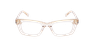 Lunettes de vue femme CARACTÈRES FIL D'OR CRÉATIVE marron/dorée