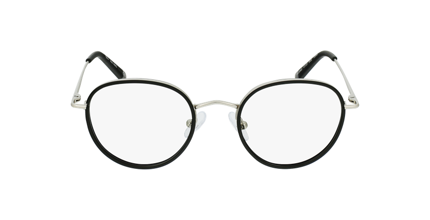 LUNETTES DE VUE enfant NERD noir/argenté - Vue de face