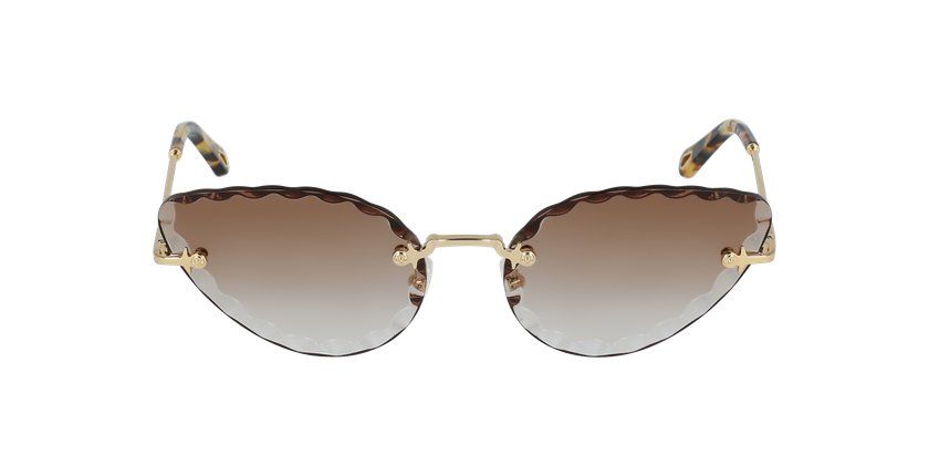 LUNETTES DE SOLEIL femme CE157S doré/marron - Vue de face