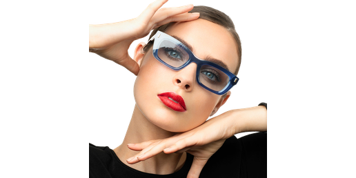 LUNETTES DE VUE femme CREATIVE bleu/violet