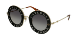 LUNETTES DE SOLEIL femme GG113SS noir/doré - vue de 3/4