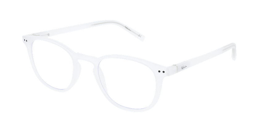 LUNETTES DE VUE FORTY anti-lumière bleue Blanche blanc/blanc - vue de 3/4