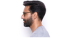 LUNETTES DE VUE homme RZERO12 marron - Vue de côté