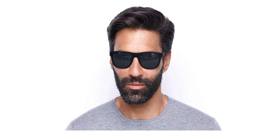 LUNETTES DE SOLEIL homme DIEGO bleu - Vue de face