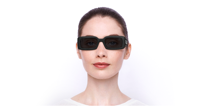 LUNETTES DE SOLEIL femme DG6187 noir - Vue de face