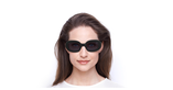 LUNETTES DE VUE femme ALBANE noir - Vue de face