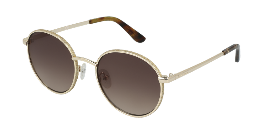 LUNETTES DE SOLEIL femme GU7556 doré - vue de 3/4