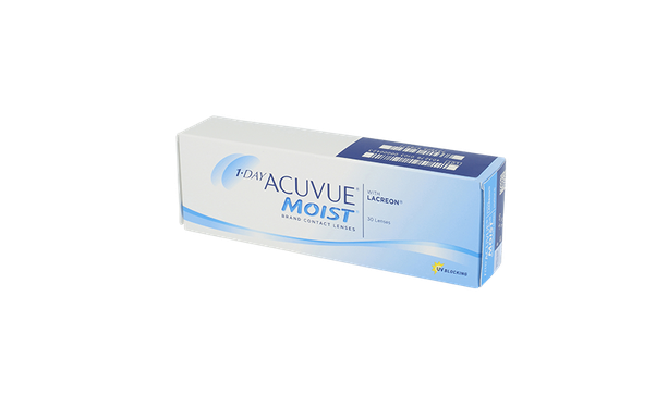 Lentilles de contact 1 Day Acuvue Moist 30L - Vue de face