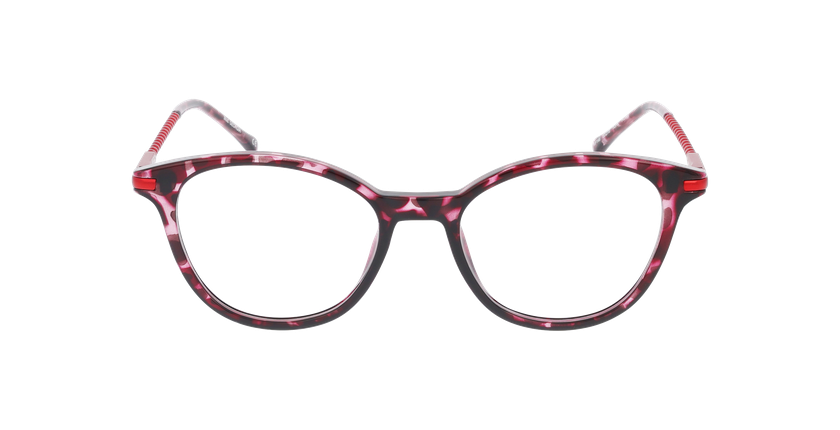 Lunettes de vue femme GEORGIA écaille/rose - Vue de face