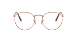 Lunettes de vue NEW ROUND rose - Vue de face