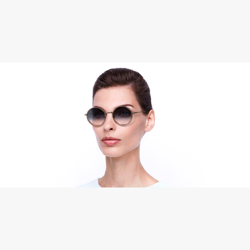 Lunettes de soleil femme ALBA 6445 rose - Vue de face