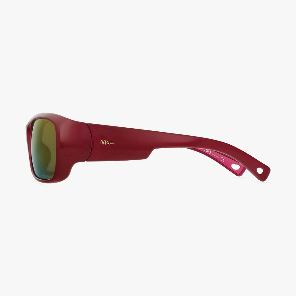 Lunettes de soleil enfant THIAGO POLARIZED rose/dorée - Vue de côté